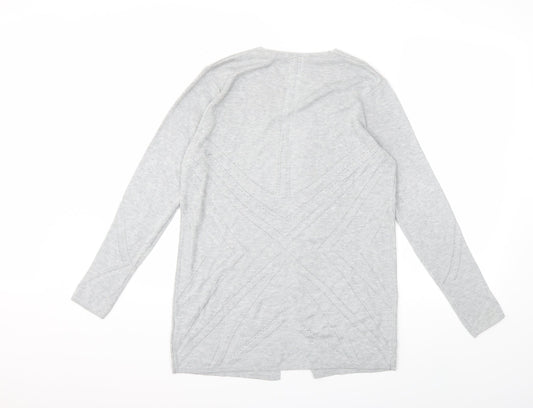Principles Womens Grey Knit Cardigan Jumper Size 12