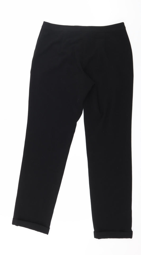 KOAN Womens Black Trousers Size M L28 in