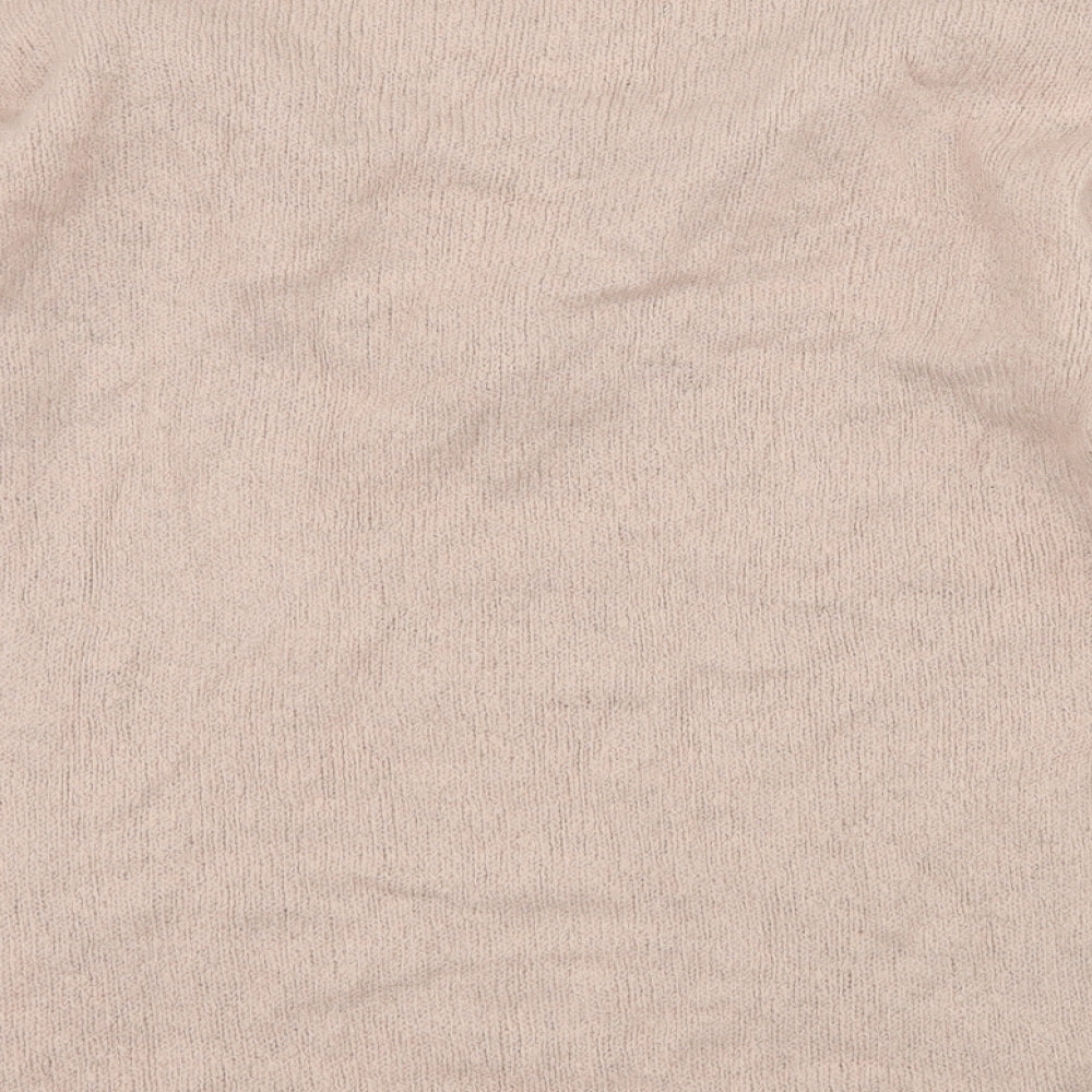 Brand and care label for Fluid women’s pink knit jumper, size UK 8