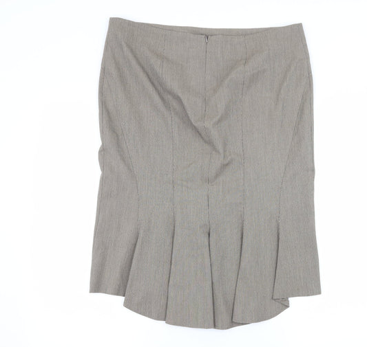 Bay Womens Brown Straight & Pencil Skirt Size 16