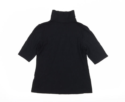 Dorothy Perkins Womens Black Jersey Basic T-Shirt Size 8
