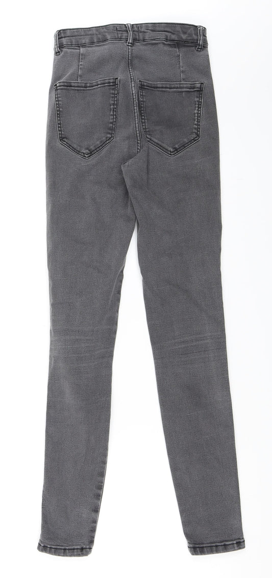 Zara Womens Black Denim Skinny Jeans Size 34 L28 in
