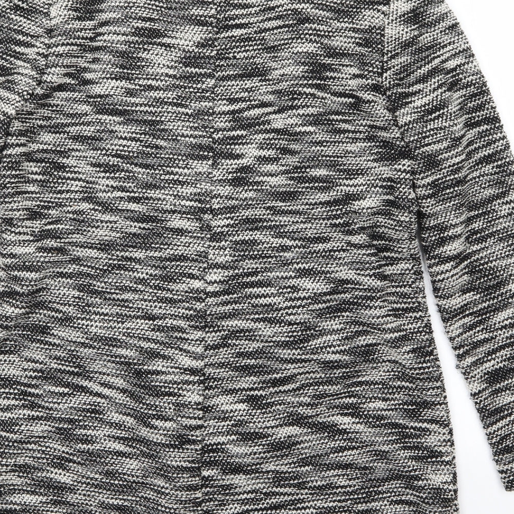 Brand and care label for George women’s grey knit jacket blazer, size UK 12