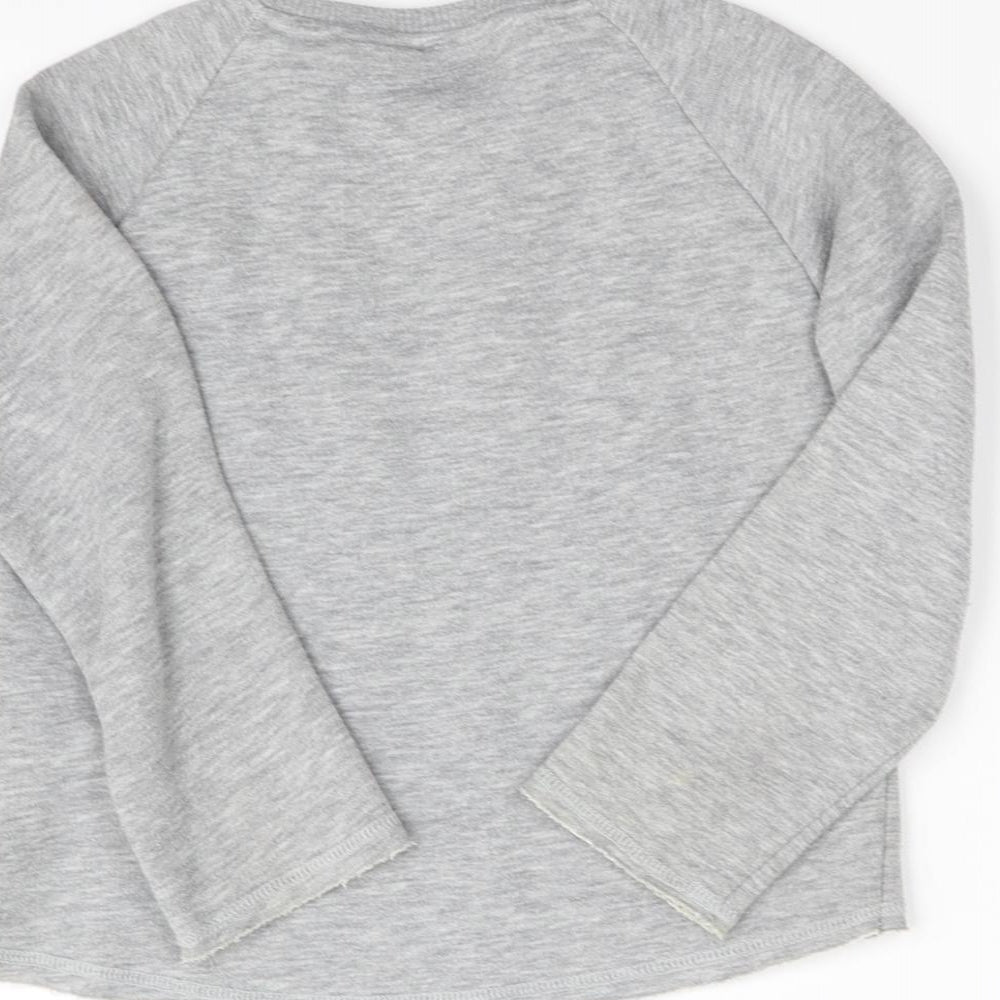 Emoji Girls Grey Pullover Jumper Size 5 Years