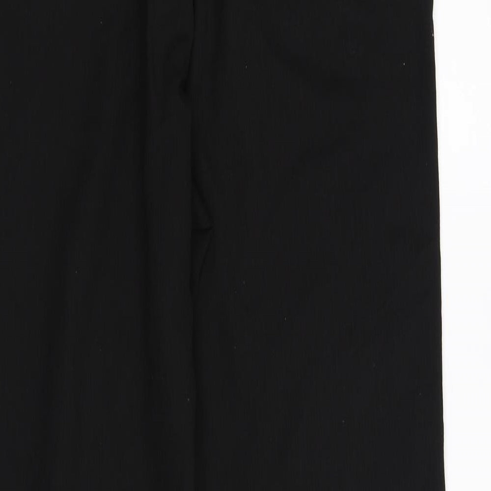 Brand and care label for nick coleman women’s black trousers, size XL, 33-inch leg