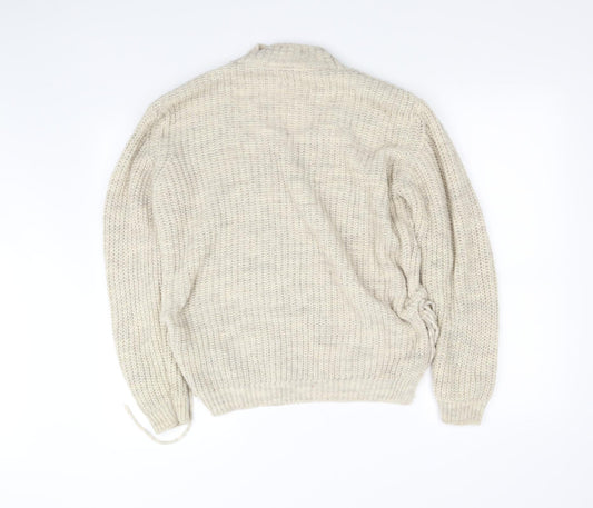 pre won Womens Beige Pullover Jumper Size 12