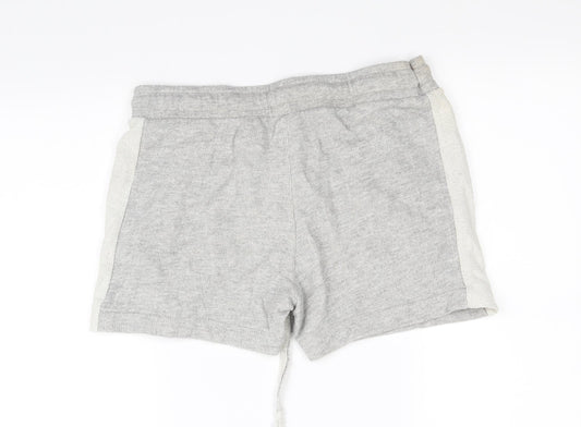 Boohoo Womens Grey Cut-Off Shorts Size M