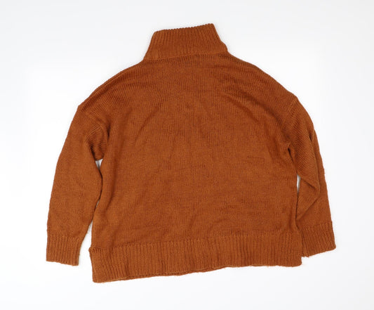 New Look Womens Orange Pullover Jumper Size L