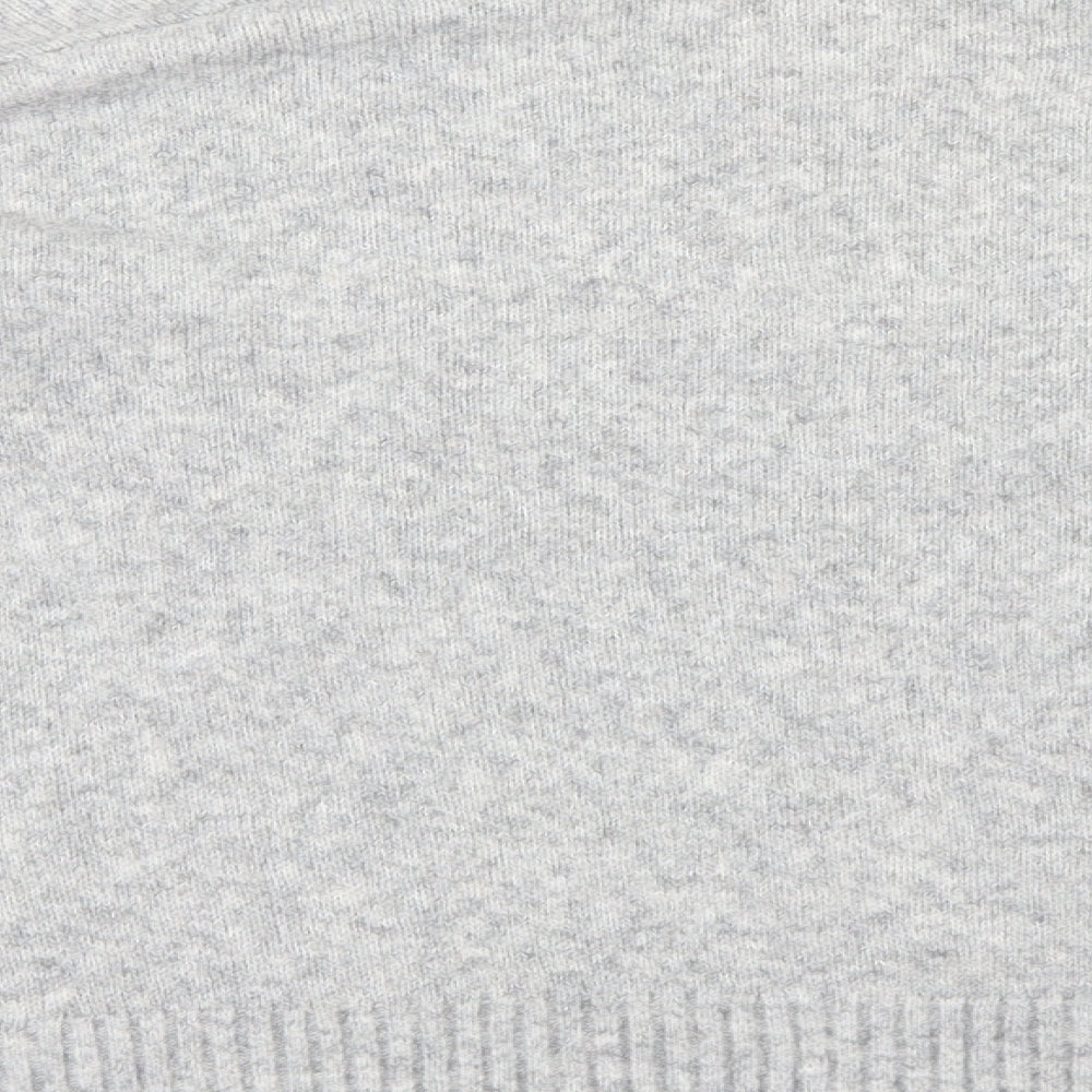 Brand and care label for Next women’s grey knit jumper, size M