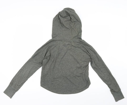 Very Girls Green Pullover Hoodie Size 11-12 Years - Cropped