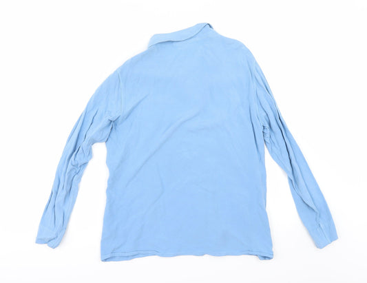 off shore Womens Blue Tunic Button-Up Size M