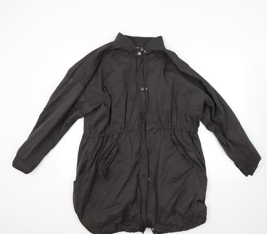 Only Womens Brown Overcoat Coat Size M