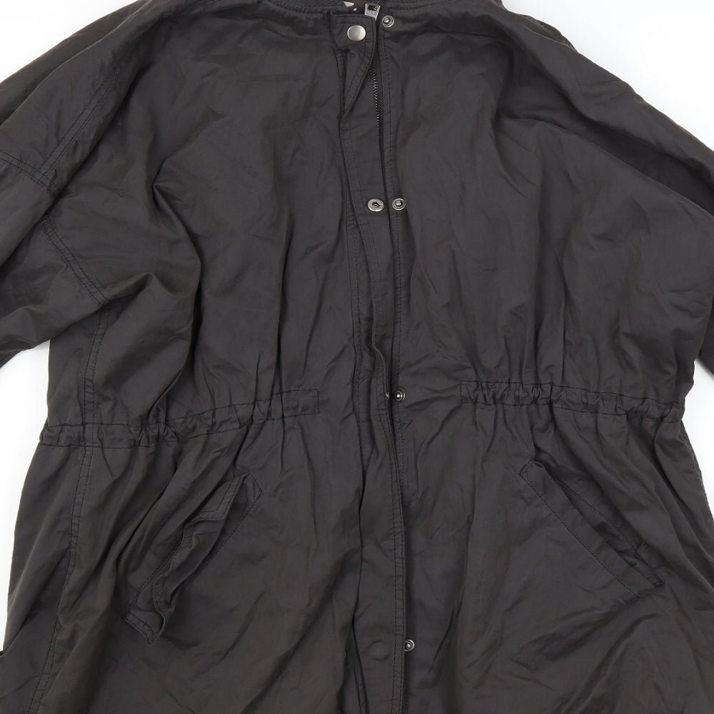 Only Womens Brown Overcoat Coat Size M