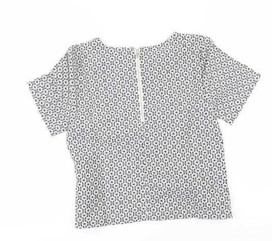 Miss Selfridge Womens Grey Basic T-Shirt Size 8
