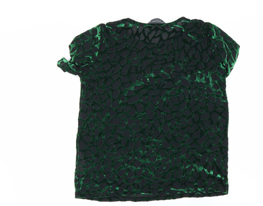 Dorothy Perkins Womens Green Basic T-Shirt Size 8