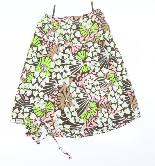 Gap Womens Multicoloured Floral A-Line Skirt Size 4