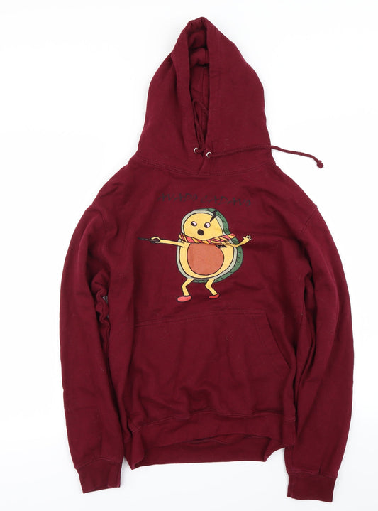 Preworn Womens Red Pullover Hoodie Size S