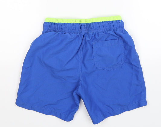 Rebel Boys Blue Bermuda Shorts Size 8-9 Years