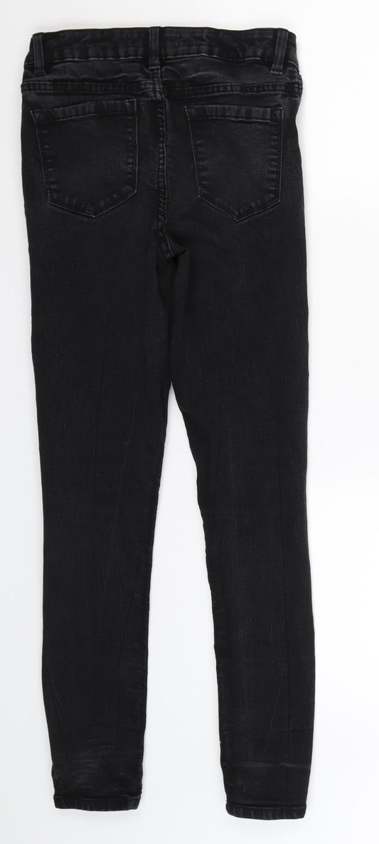George Womens Black Denim Jegging Jeans Size 8 L25 in