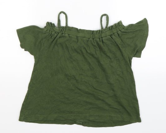 Primark Girls Green Basic Tank Size 10 Years