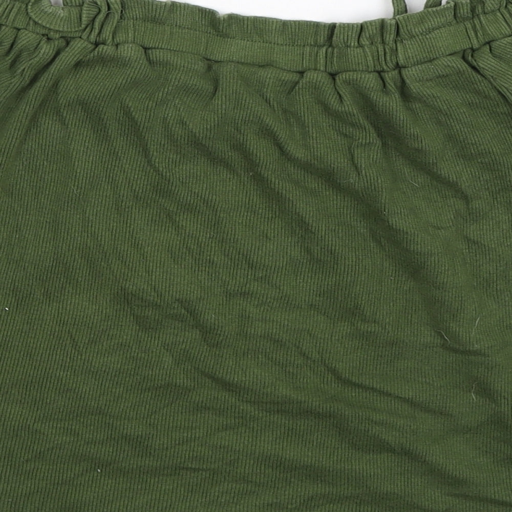 Primark Girls Green Basic Tank Size 10 Years
