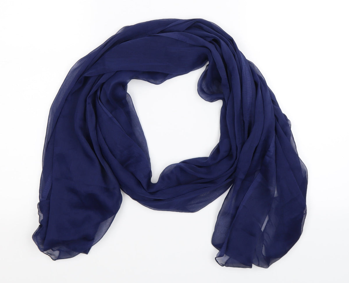 Front view of Preworn women’s blue scarf