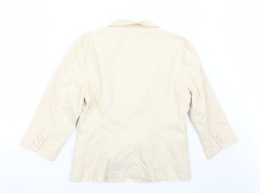 NEXT Womens Beige Jacket Blazer Size 12