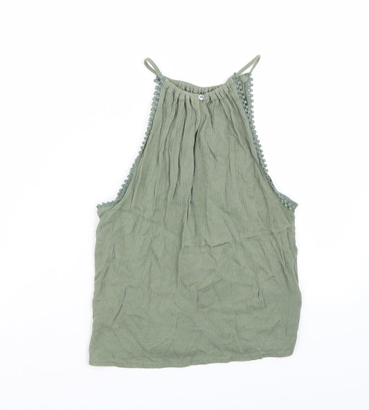 H&M Womens Green Basic Tank Size 4