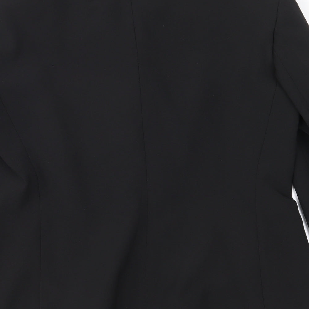 Brand and care label for Per Una women’s black jacket suit jacket, size UK 10