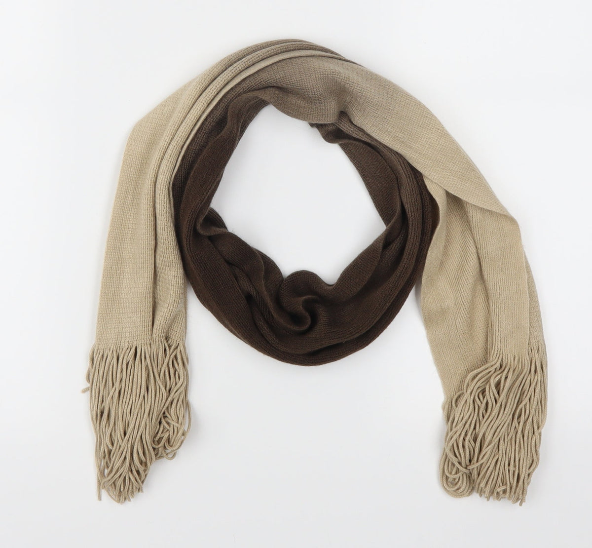 Front view of Marks & Spencer women’s brown scarf