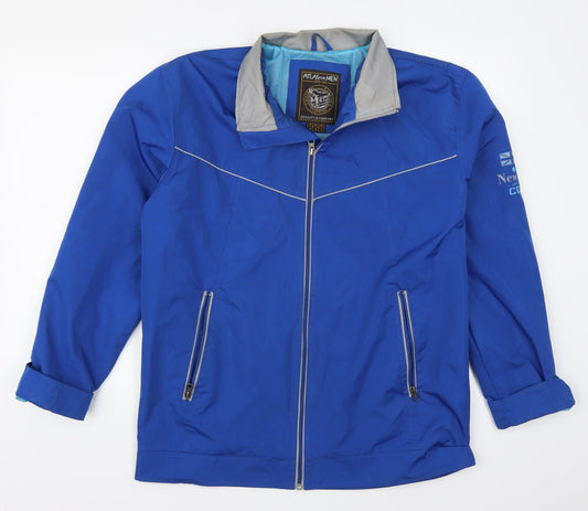 Atlas Mens Blue Jacket Coat Size S