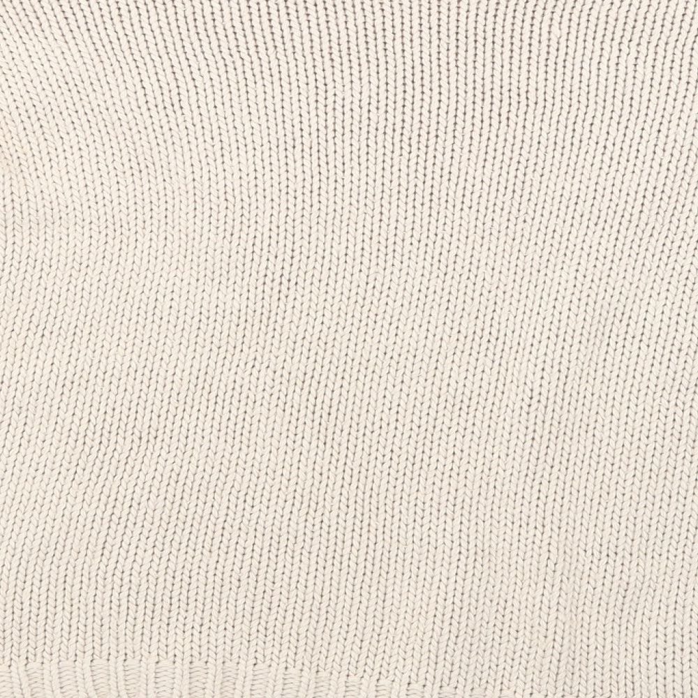 Brand and care label for Primark women’s beige pullover sweatshirt, size UK 10