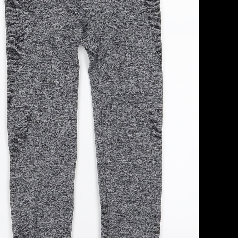 Brand and care label for Preworn women’s grey cropped leggings, size UK 27, in, 20-inch leg