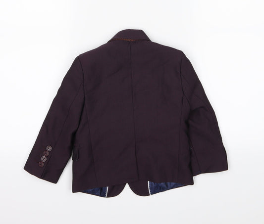 St Chiman Boys Purple Jacket Size 2 Years