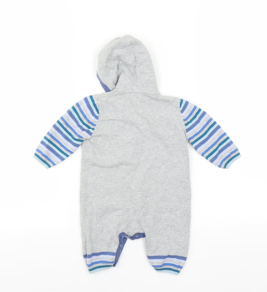 Marks and Spencer Boys Grey Babygrow One-Piece Size 0-3 Months