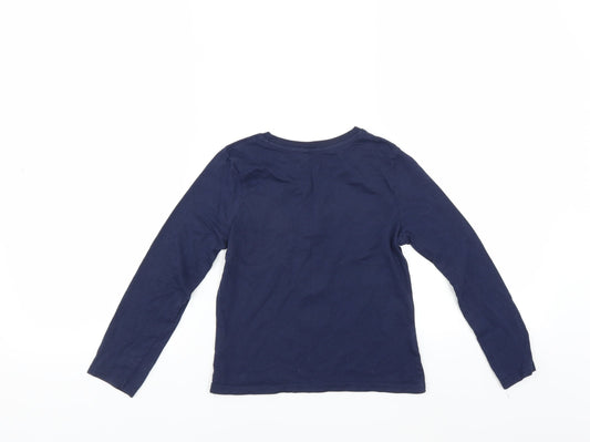 YD Girls Blue Basic T-Shirt Size 7-8 Years - Merci Beaucoup