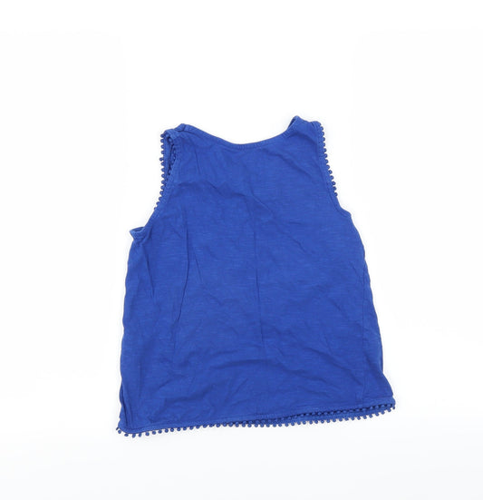 pepperts! Girls Blue Basic Tank Size 8-9 Years