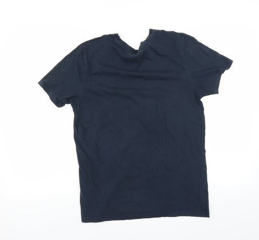 JACK & JONES Mens Blue    T-Shirt Size S