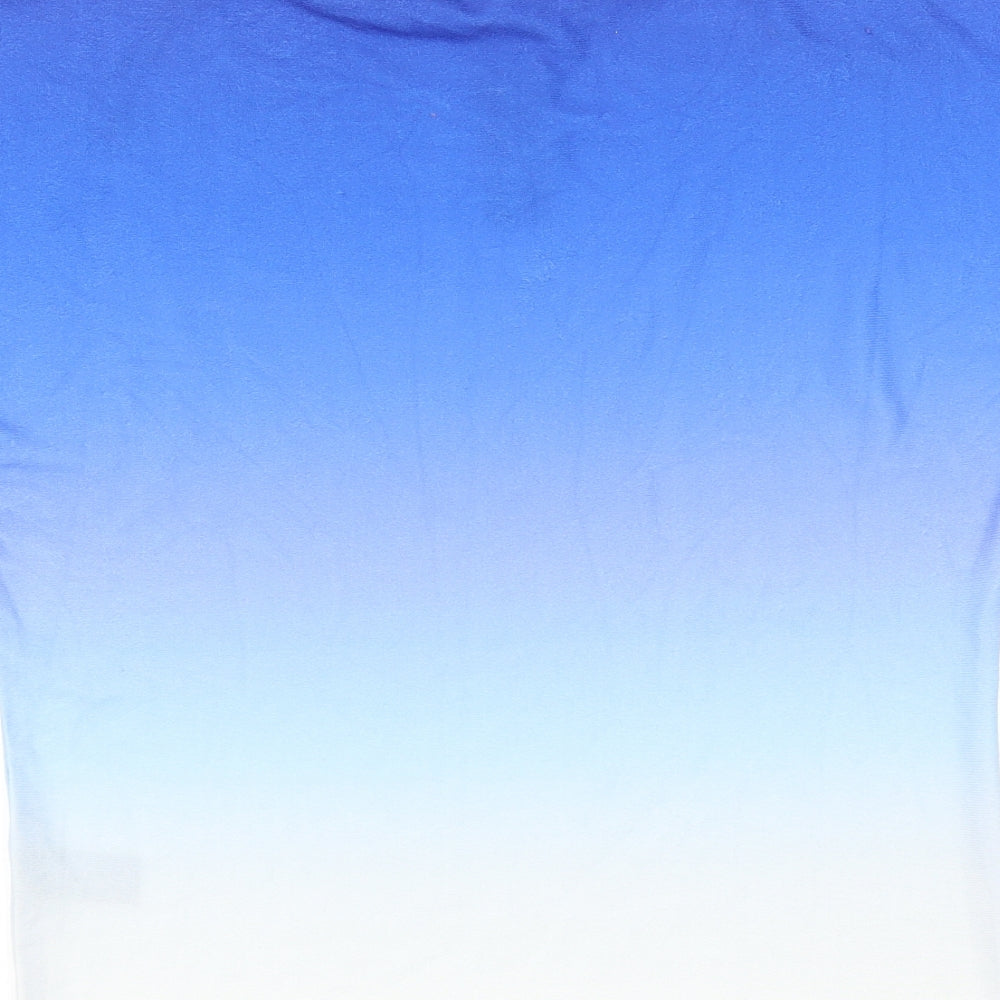 M&Co Womens Blue Basic T-Shirt Size S