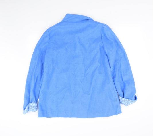 Anne De Lancay Womens Blue Jacket Size S