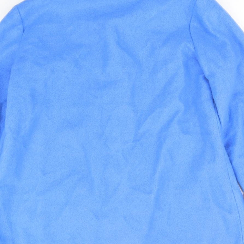 Brand and care label for Anne De Lancay women’s blue jacket, size S