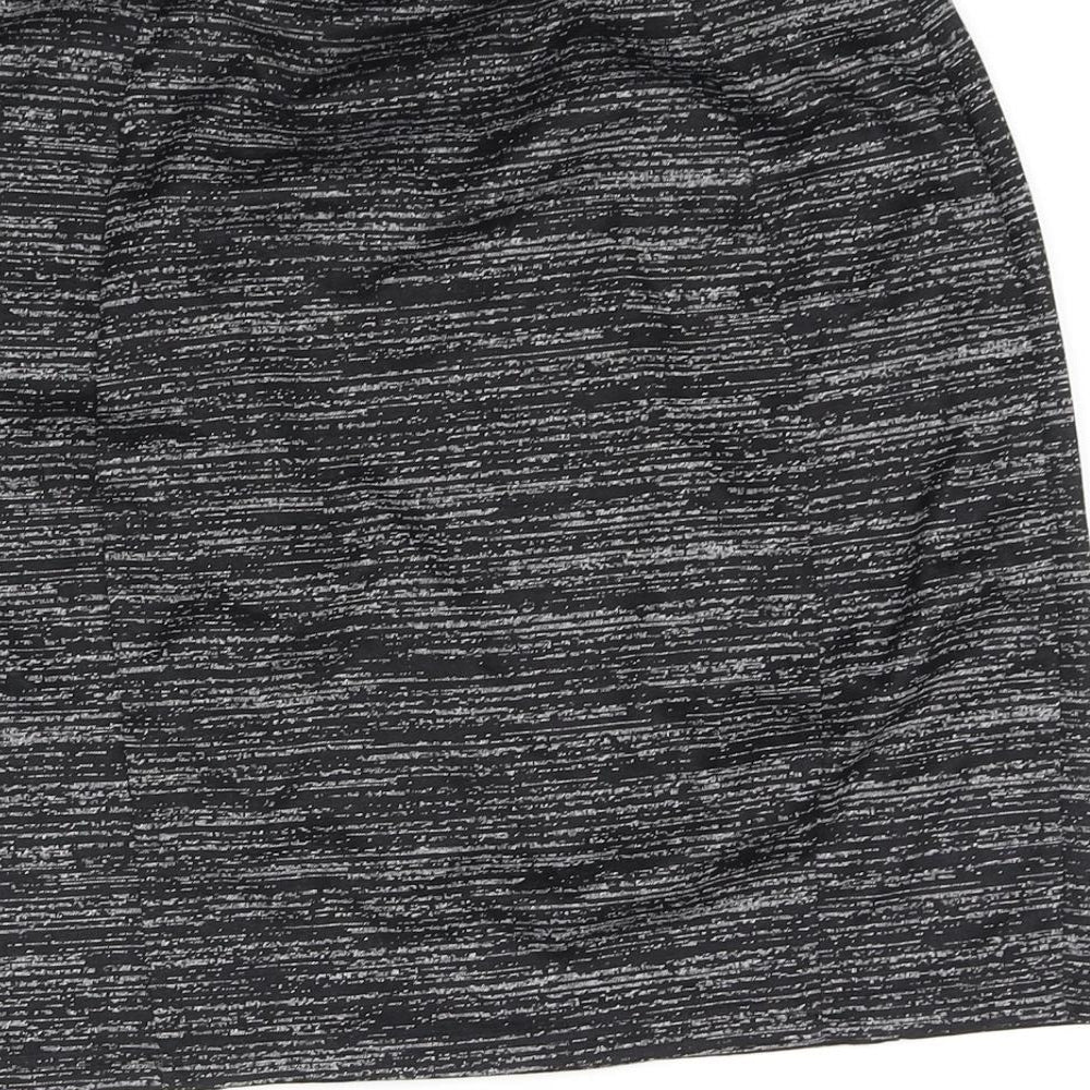 Brand and care label for Papaya women’s blue mini skirt, size UK 8