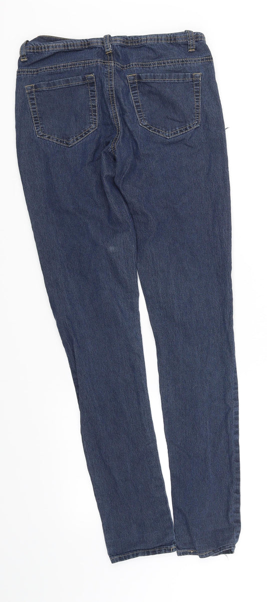 deniem & co Womens Blue Straight Jeans Size 8 L32 in