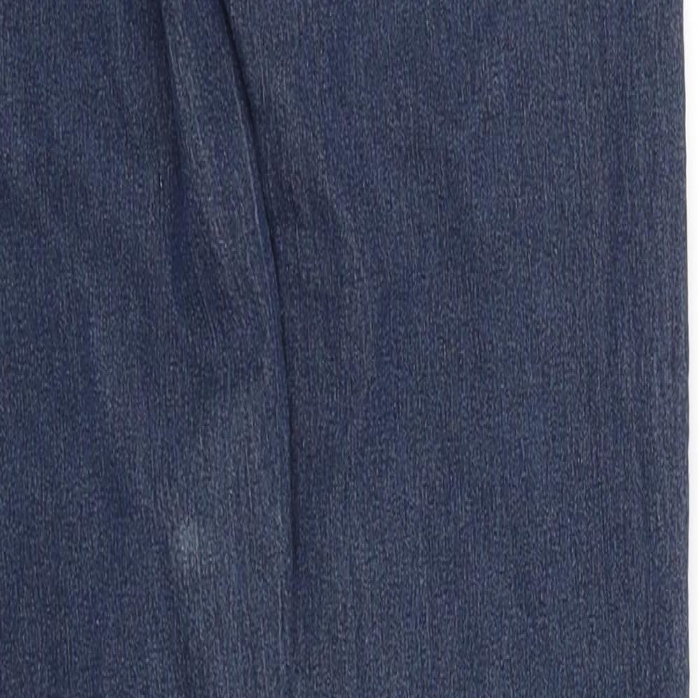 deniem & co Womens Blue Straight Jeans Size 8 L32 in