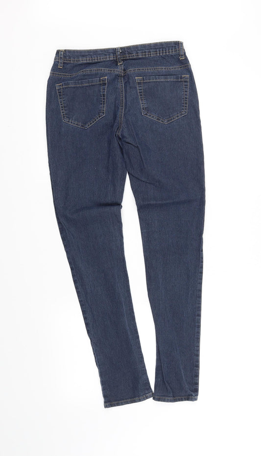 deniem co Womens Blue Straight Jeans Size 8 L29 in