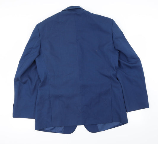 zona Mens Blue Jacket Blazer Size 40