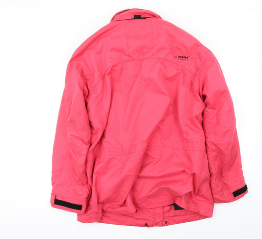 maier Womens Pink Jacket Size 16
