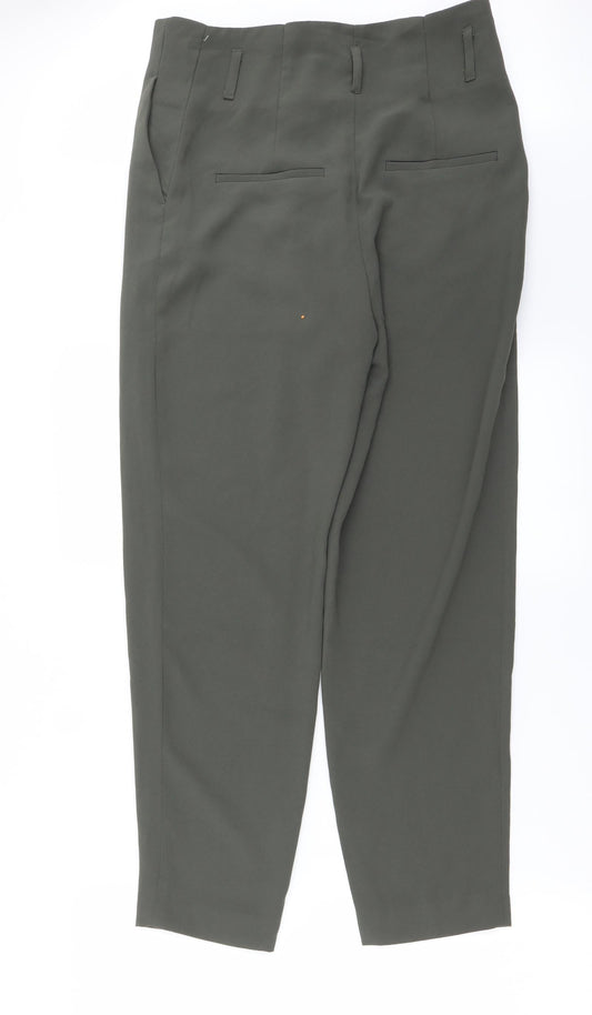 H&M Womens Green Trousers Size 6 L25 in