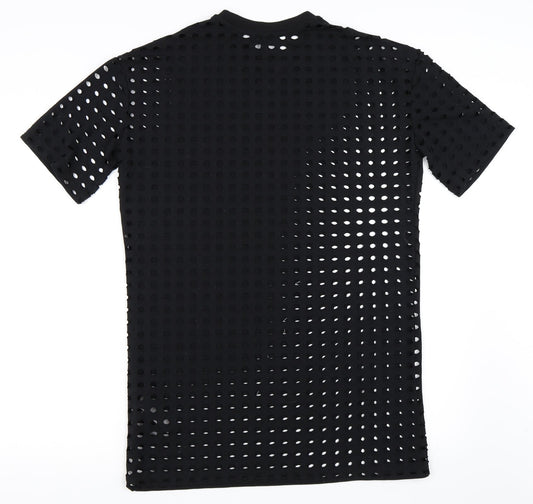 Topshop Womens Black T-Shirt Dress Size 6