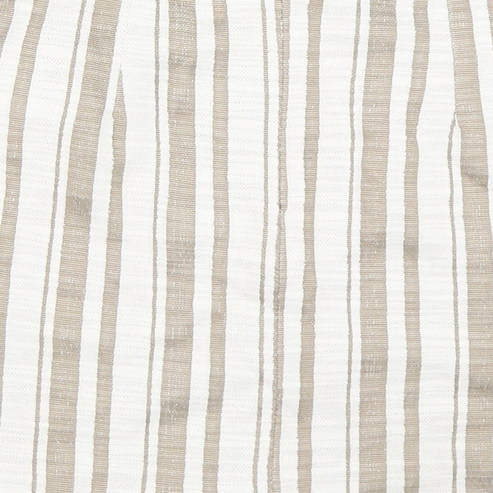 Brand and care label for Mango women’s beige a-line skirt, size M
